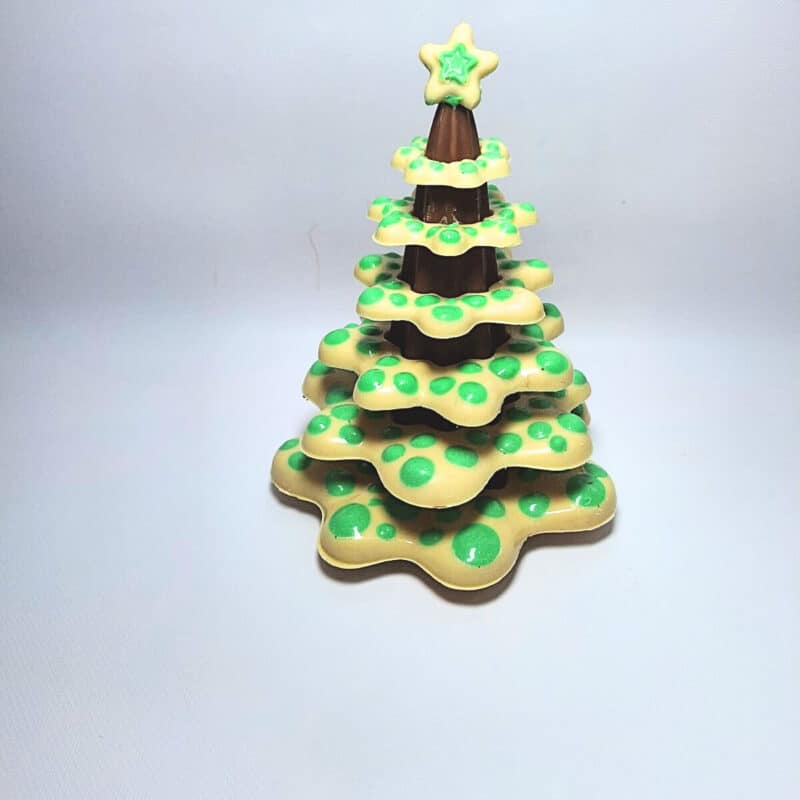 Albero con Stelle di Cioccolato Bianco