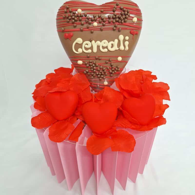 Cuore ripieno con crema cereali
