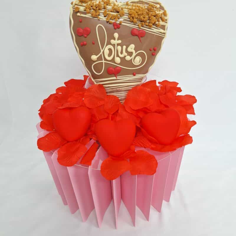 Cuore ripieno con crema lotus