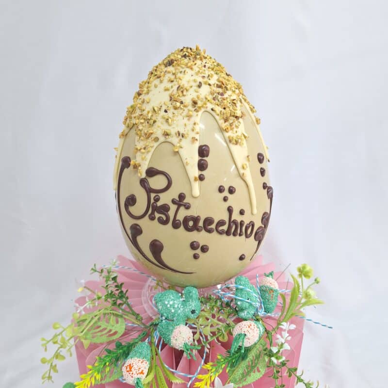 Uovo di Pasqua al cioccolato gusto Pistacchio